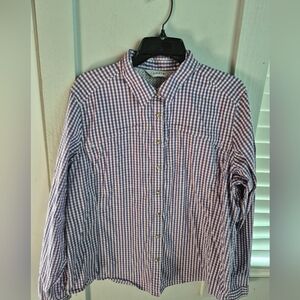 Orvis Women's Blue Checkered Shirt